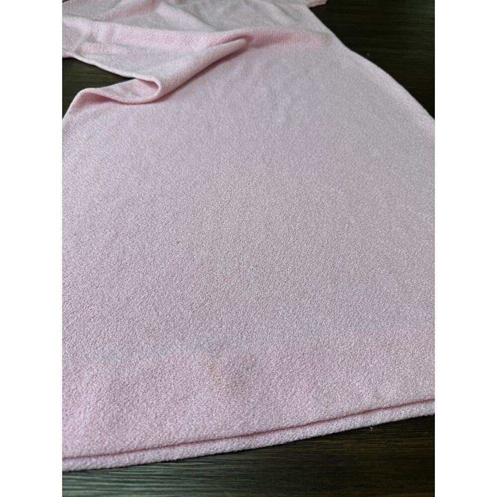 Vintage Talbott Tavler Dress Pink Stretch Knit Mock Neck Retro 70s 10 - Picture 8 of 11